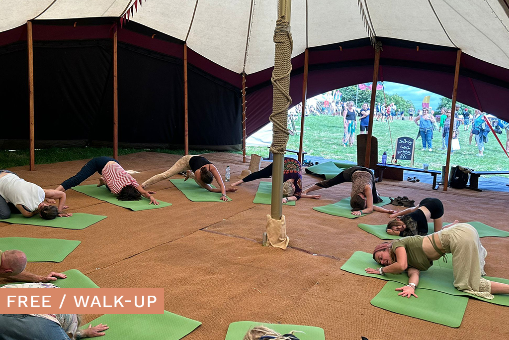 Solar Yoga – With Tags Yoga in tent